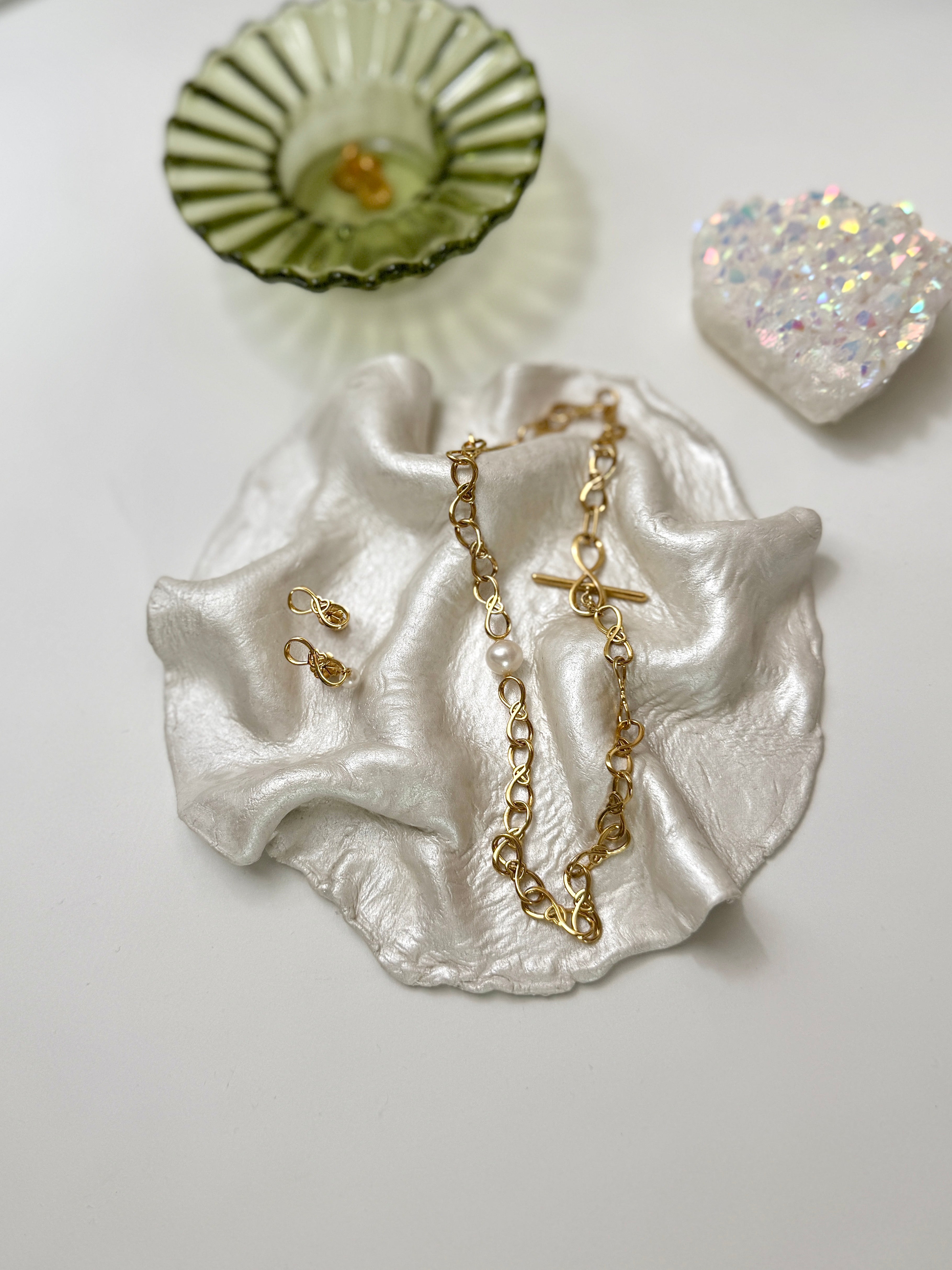 Infinity of love Yellow Gold Necklace
